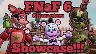 ALL FNaF 6 Animatronics Showcase!!! | The Pizzeria Roleplay: Remastered | Roblox