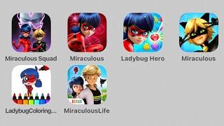 Miraculous Squad,Crush,Puzzle Hero Match 3,Miraculous Lady Bug Run,Ladybug Coloring,Miraculous Life