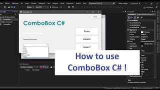 C# How to use ComboBox in C# | ComboBox in Windows Forms - ComboBox Items | IT Developement