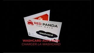 Red Panda – Car Wash: Washcard aufladen / charger la Washcard