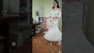 Crocheting a dress is my favorite hobby. I made a wedding dress "Grace" from ivory Italian viscose