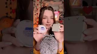 Real or fake makeup #asmr #asmrsounds #asmrrelax #asmrtingles #asmrsleep #relax #tingles #whispers