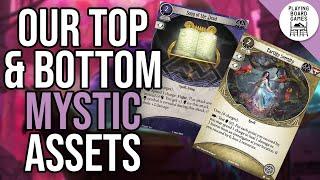 We share our favourite and least favourite Mystic assets! (Arkham Horror: The Card Game)