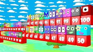 Numberblocks CUBE Step Squad 1 to 100 Learn to Count BIGGEST Numbers