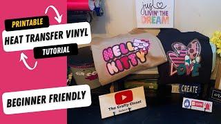 How To Use Printable Heat Transfer Vinyl | Beginner Friendly | All you need is a inkjet printer