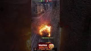 Топовые тараны вражеских танков, враги после такого не выживали... #worldoftanks #shorts #bz176