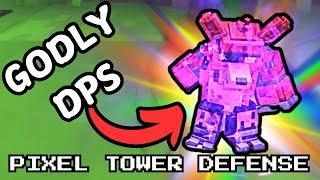 GODLY FOXY Tower Showcase in Roblox Pixel Tower Defense Halloween part 2 update