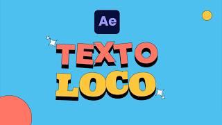 Cómo ANIMAR TEXTOS cartoon con AFTER EFFECTS | Tutorial Rápido