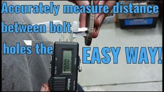 HOW-TO: Measure bolt hole centerline distance with calipers