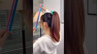  try this viral rubber bands #rubberband #viralhairstyle #trending #short