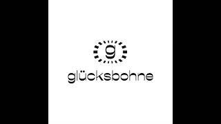 "Glücksbohne" logo and type