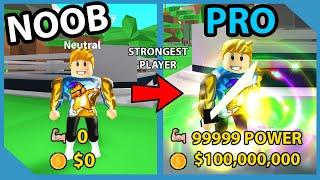 Noob To Pro! 84,000,000 Magnetic Jutsu! Strongest Player! | Roblox Fighting Simulator