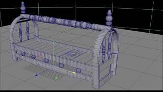 Speed modeling Autodesk maya Моделирование Колыбели (Бешик)