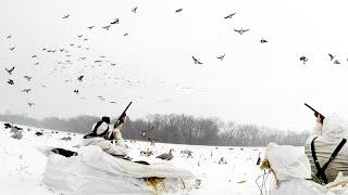 GIANT Groups of LATE SEASON HONKERS! Goose Hunting 2021 (UNEXPECTED!)