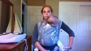 Nursing in Front Cross Carry in a woven wrap