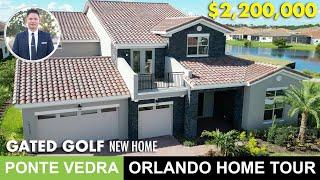 Tour A Stunning Jones Homes Ponte Vedra Property In Lake Nona For $2.2m | Orlando Realtor