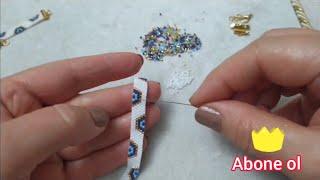 Miyuki nazar boncuklu bileklik yapımı(Peyote tekniği)Easy miyuki evil eye bead bracelet making #DIY