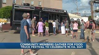 Community members gather for Food Truck Festival to celebrate WV Day!