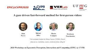 CVPR 2020 Workshop - EPIC: A gaze driven fast-forward method for first-person videos