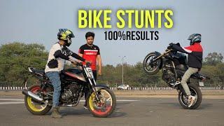Learn BIKE STUNTS 100% with faraz stunt rider  #farazstuntrider #bikestunts #stunttraining