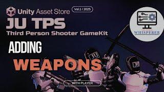 Add weapons to character Unity ||TPS shooter Game|| JUTPS 3 weapon with character/player