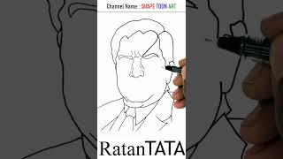 Ratan TATA drawing - Tribute to Ratan tata - ratan tata pencil drawing - #shorts #ratantata #drawing