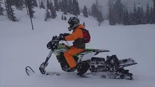 SnowBike Nation - 15 yo Son First ever Snow Bike Ride - Kawasaki Kx450f 2016 Timbersled 120