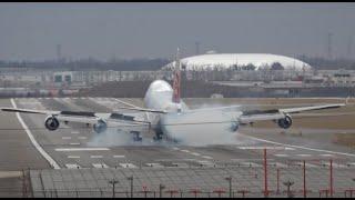 (4K) Crazy Strong Winds!! Runway 22L Takeoffs & Landings - Planespotting Chicago O'Hare ORD Airport