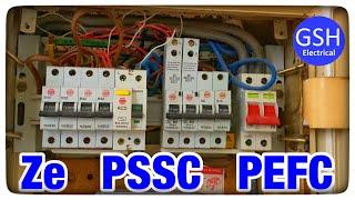 Prospective Fault Current PSCC, PEFC, PFC and External Earth Fault Loop Impedance Ze - Live Tests