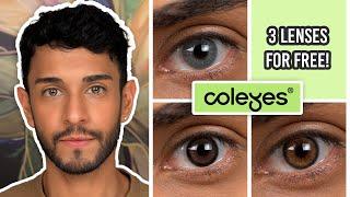 Natural COLEYES Contact Lenses for Dark Eyes!