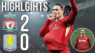  Liverpool Vs Aston Villa (2-0) darwin nuñez & Mo salah Goal | Highlights | Premier!league 2024/25