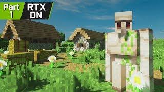 EPIC Minecraft Ray Tracing Survival [Part 1] Minecraft RTX Gameplay