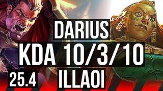 DARIUS vs ILLAOI (TOP) | 10/3/10, 500+ games | EUW Master | 25.4