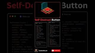 Self destruct button for website  to make interactive #shorts #viral #trendong #youtubeshorts#coding