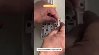 switch socket wiring method#electrician knowledge sharing