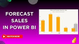 Forecast in Power BI & Display as Overlapping Columns | Power BI Tutorial | MiTutorials