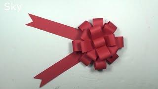 DIY/Когоздан совга бантигини ясаш/осон/ Paper gift bow/Step by step/ из бумаги подарочный бантик