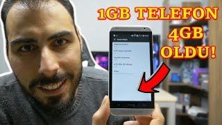 Eski Android Telefon RAM ARTTIRMA! 1GB Ram'i 4GB Yaptım Telefon Hızlandı