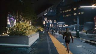 Cyberpunk 2077 | Night City Walking Tour | Japantown Random Walk | No music ASMR | PS5 | 4K HDR