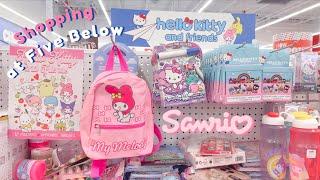  Shopping at Five Below  cute Sanrio finds + haul! Kawaii items at low prices