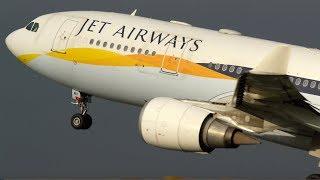 Jet Airways A330-200 Takeoff from Manchester - NEW ROUTE to Mumbai - November 2018