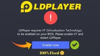 LDPlayer requires VT (Virtualization Technology) to be enabled on your BIOS| LDPlayer Virtualization