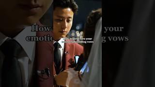 When I first met you... Thank you for... I promise to...