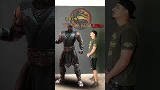 altura de alguns personagens de mortal Kombat parte 1