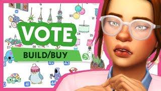 Voting on NEW Build/Buy Stuff + ROCKING CHAIRS! | The Sims 4 Community Stuff Pack