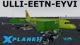 X-Plane 11 | Estonia & Lithuania | A319 | VATSIM | Saint Petersburg, Tallinn & Vilnius