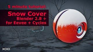 Snow Shader in Blender using a Coverage Mask - 5 minute Tutorial