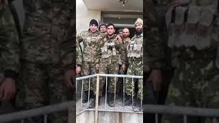 Nagorno-Karabakh.  Jabrail.  Azerbaijani soldiers say hello.