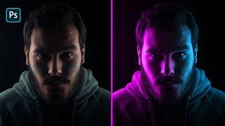 Dual Lighting Effect with Just 2 Layers in Photoshop!