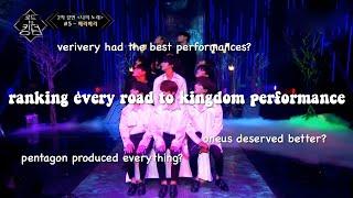 ranking EVERY SINGLE road to kingdom performance